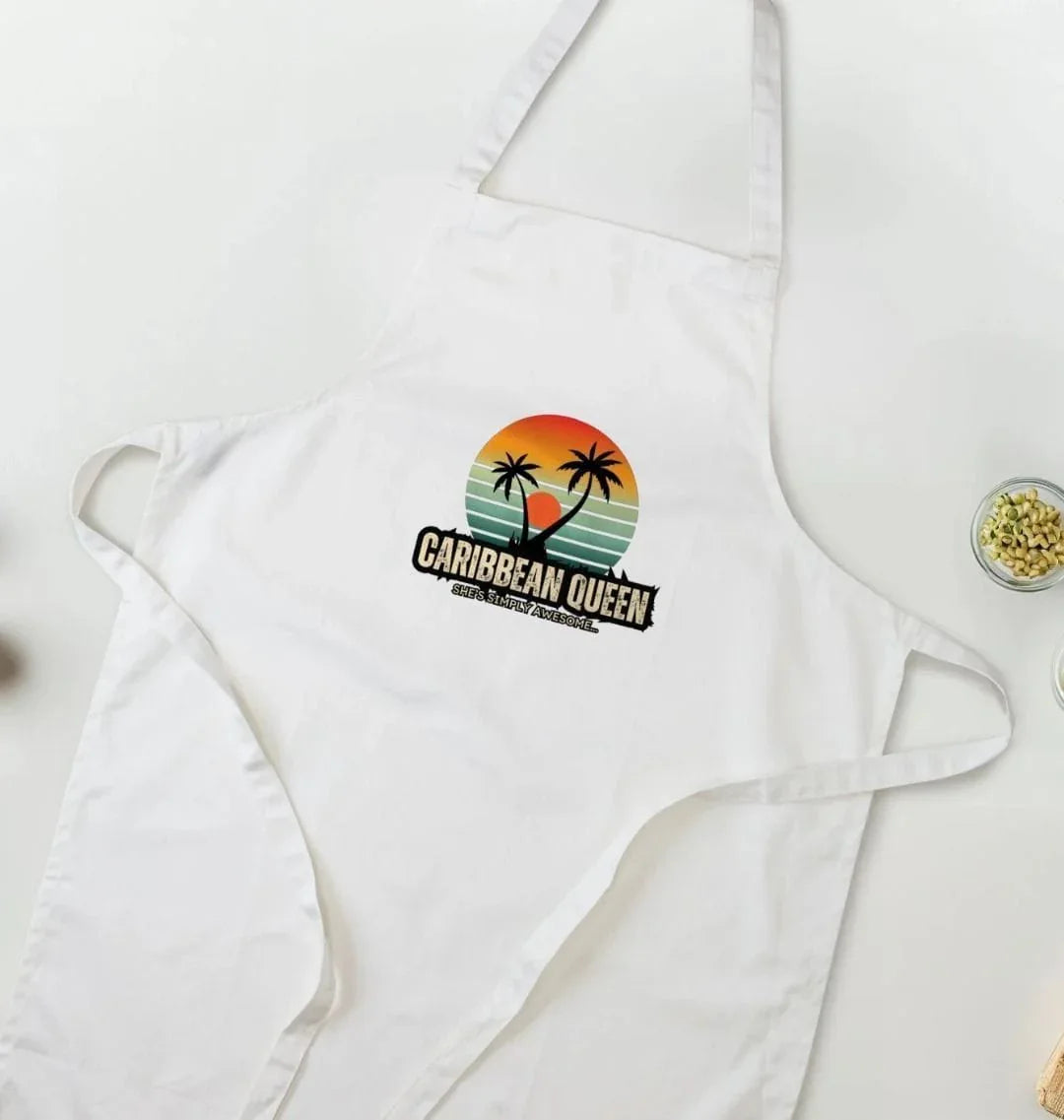 Caribbean Queen Organic Cotton Apron - Livity Tree Art