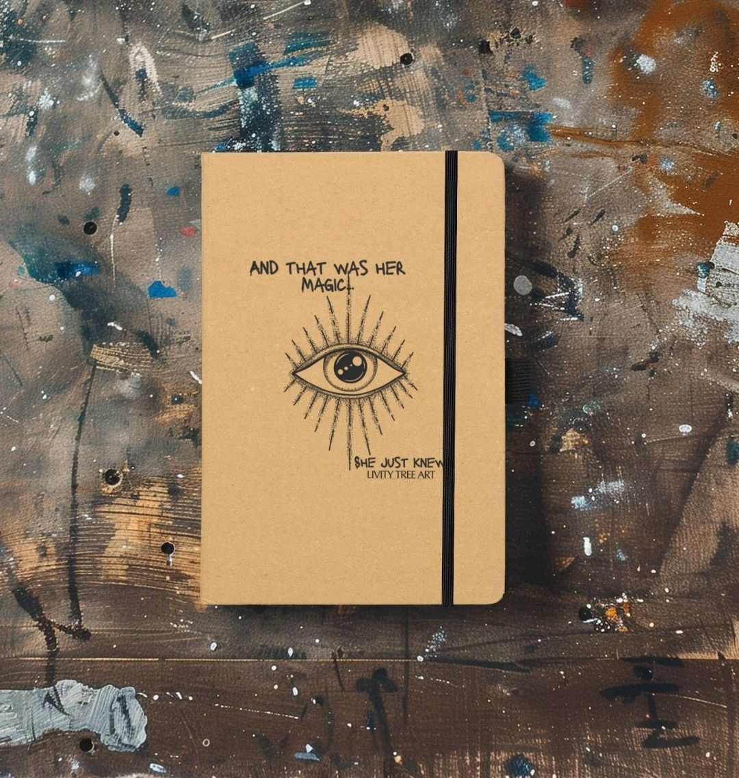 She Just Knew... Kraft Paper Notebook - Livity Tree Art