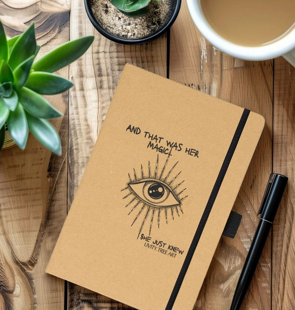 She Just Knew... Kraft Paper Notebook - Livity Tree Art