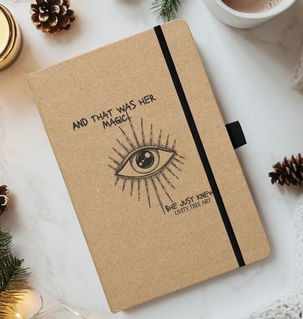She Just Knew... Kraft Paper Notebook - Livity Tree Art