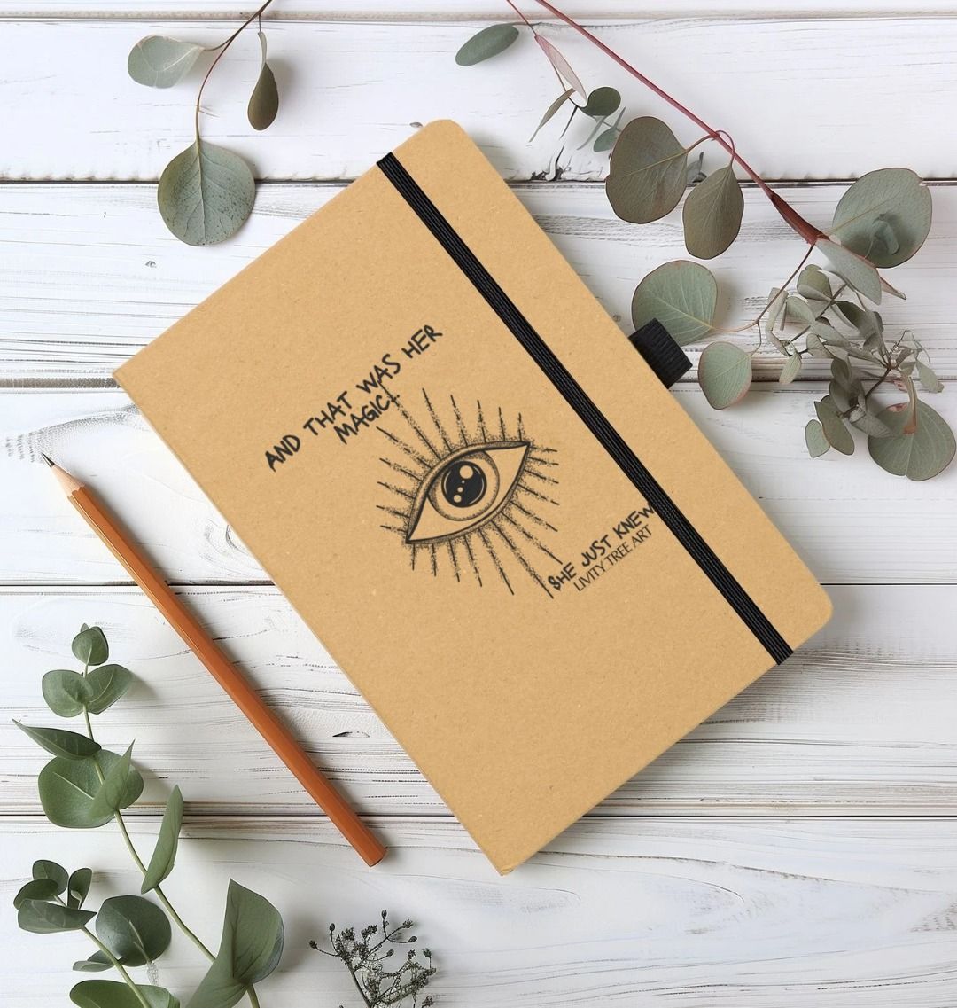 She Just Knew... Kraft Paper Notebook - Livity Tree Art