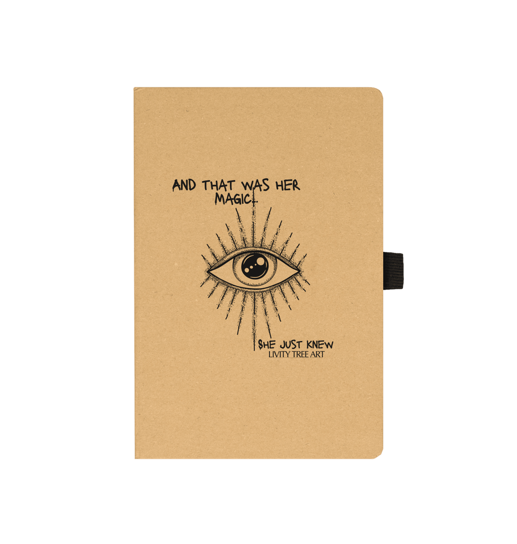 She Just Knew... Kraft Paper Notebook - Livity Tree Art