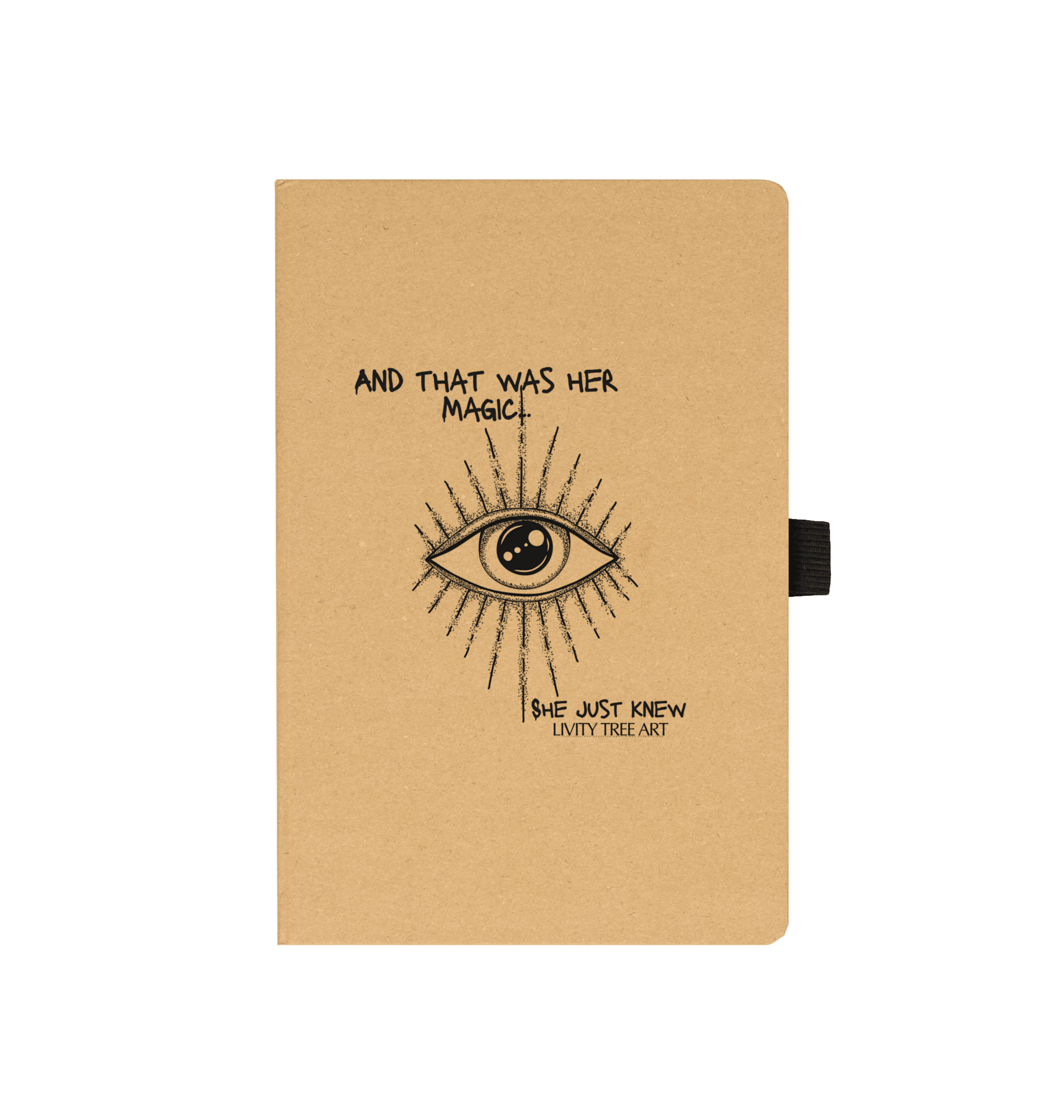 She Just Knew... Kraft Paper Notebook - Livity Tree Art