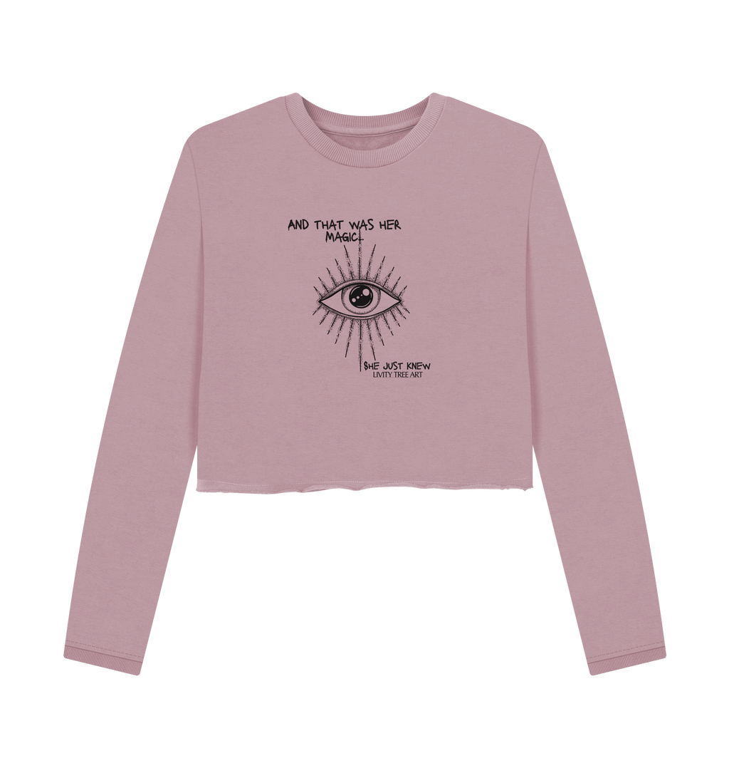 She Just Knew... Women's Organic Boxy Jumper - Livity Tree Art