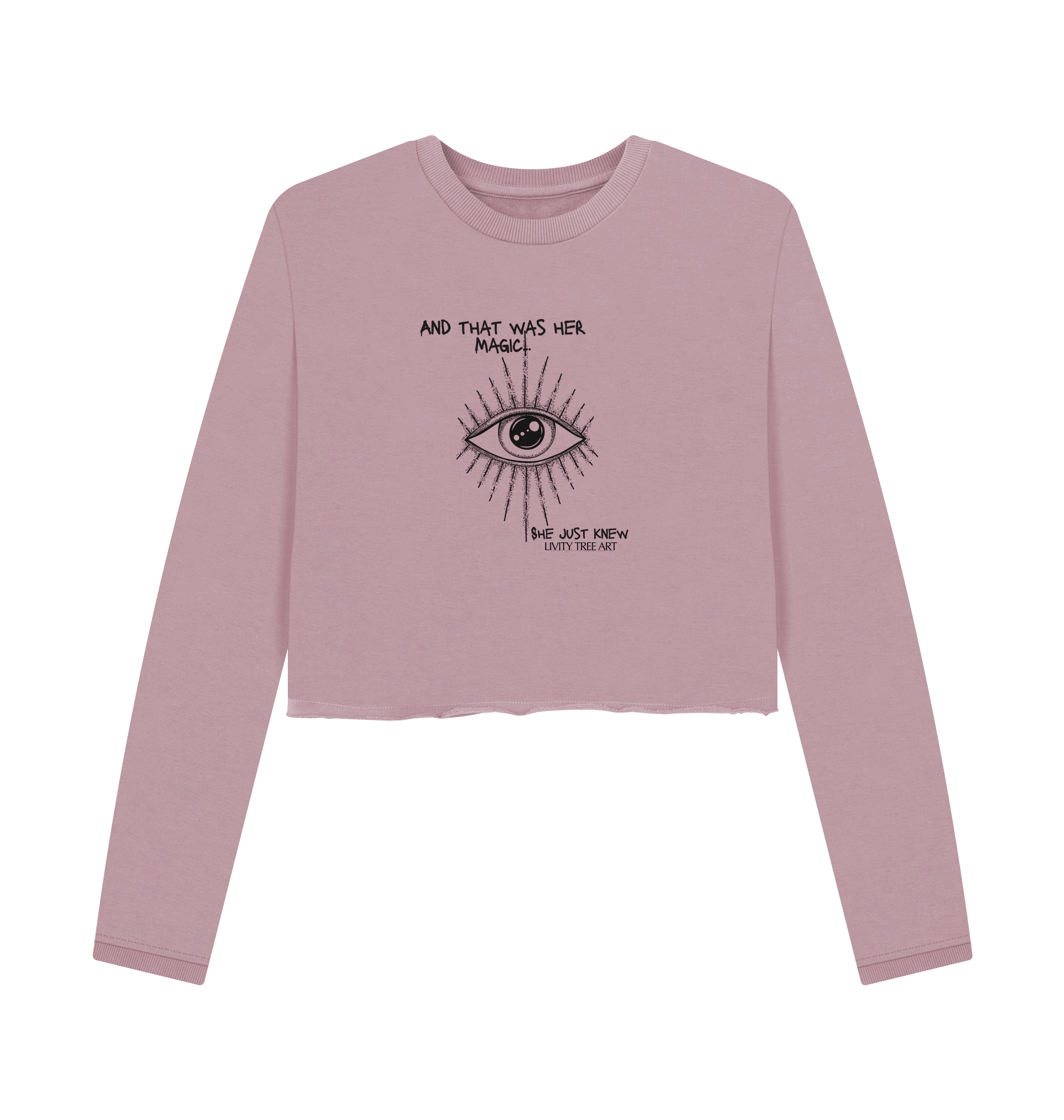 She Just Knew... Women's Organic Boxy Jumper - Livity Tree Art