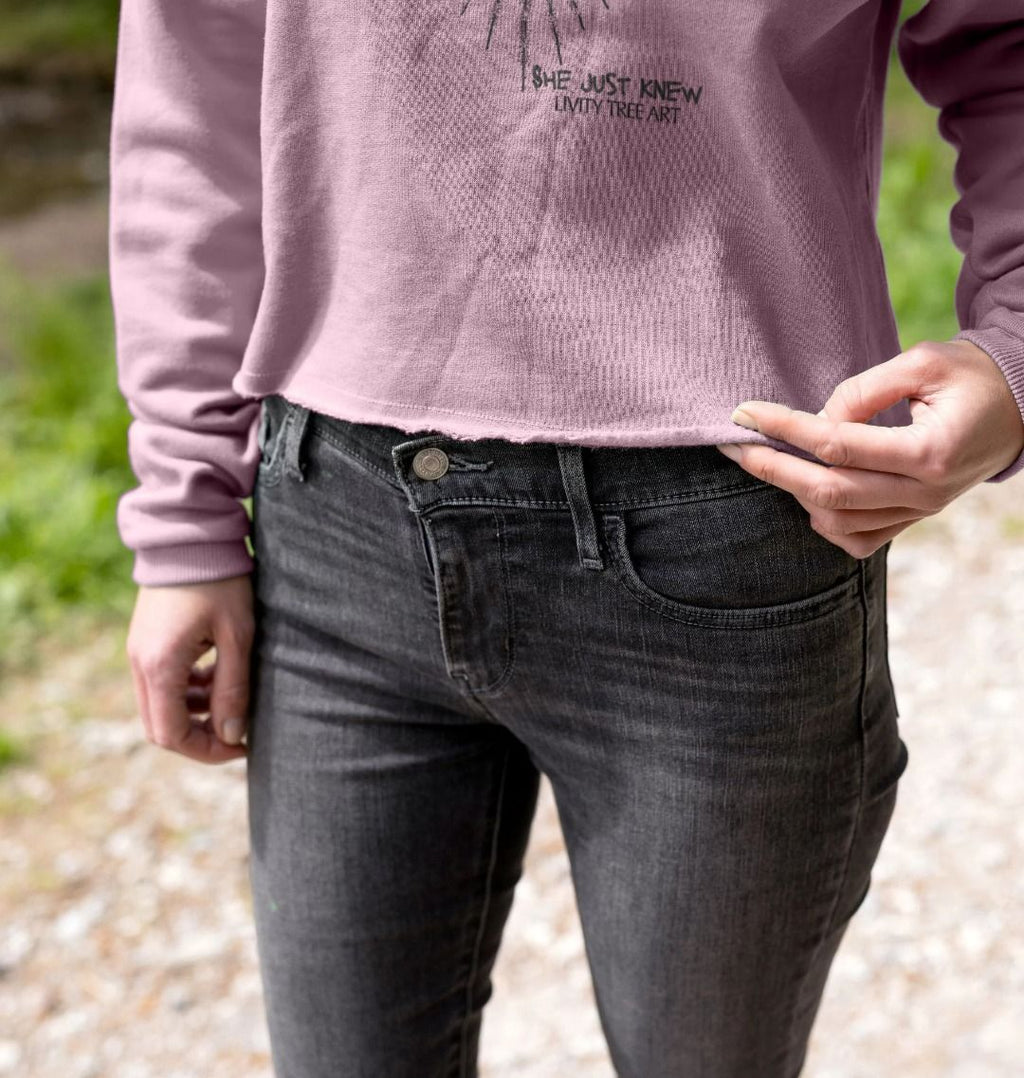 She Just Knew... Women's Organic Boxy Jumper - Livity Tree Art