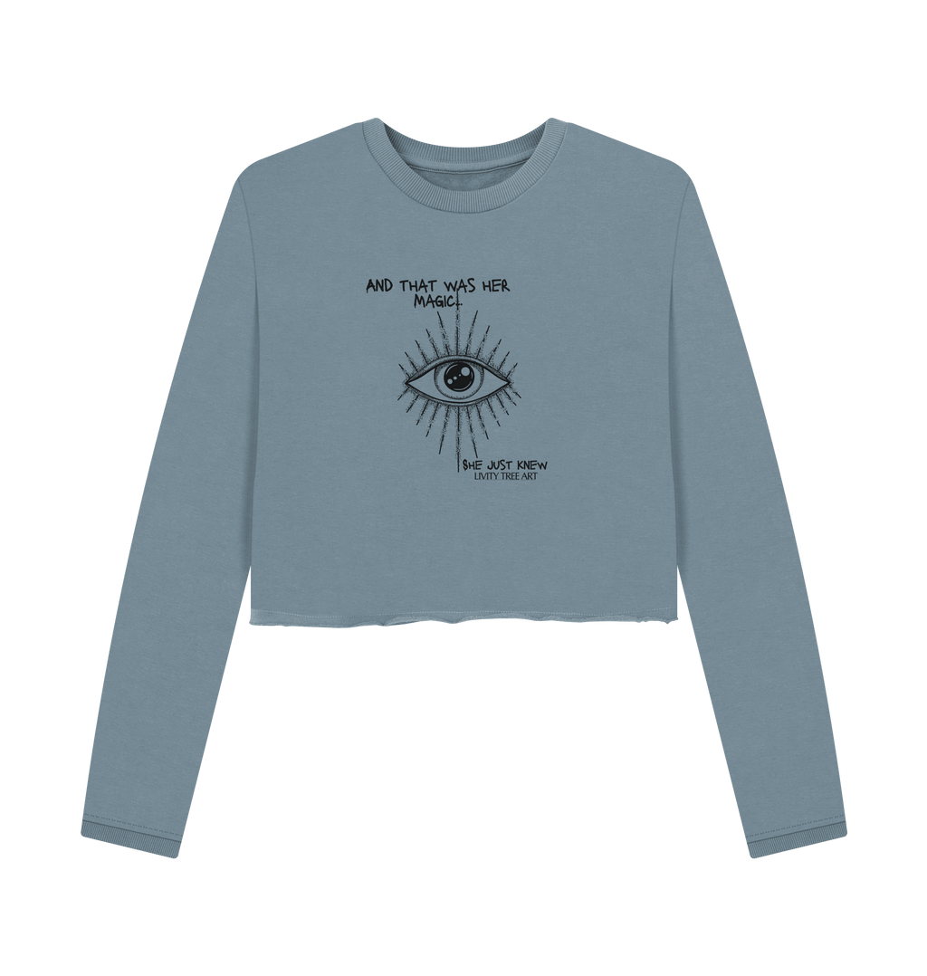 She Just Knew... Women's Organic Boxy Jumper - Livity Tree Art