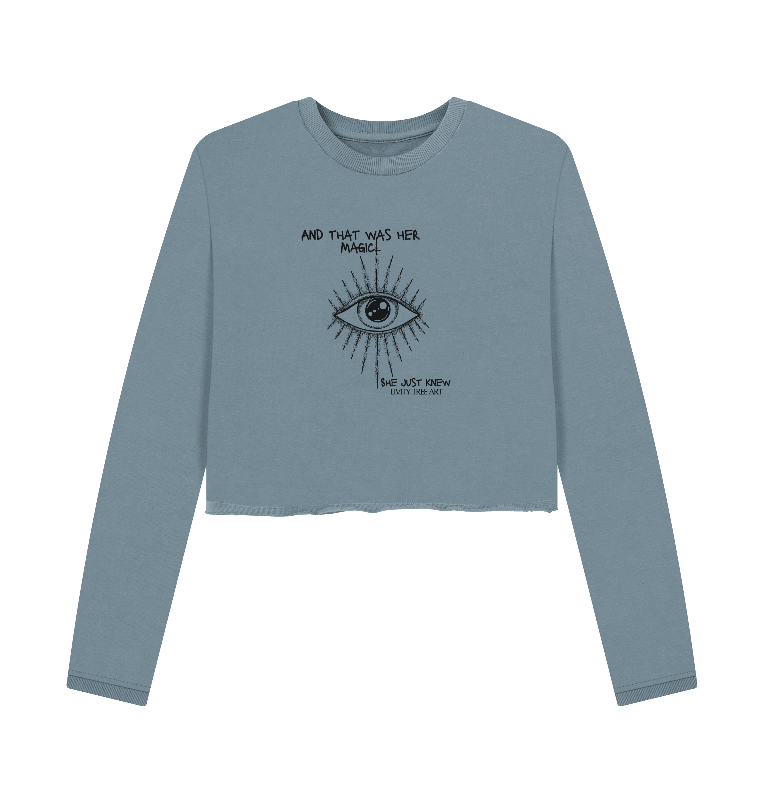 She Just Knew... Women's Organic Boxy Jumper - Livity Tree Art