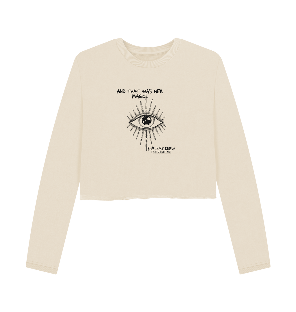 She Just Knew... Women's Organic Boxy Jumper - Livity Tree Art