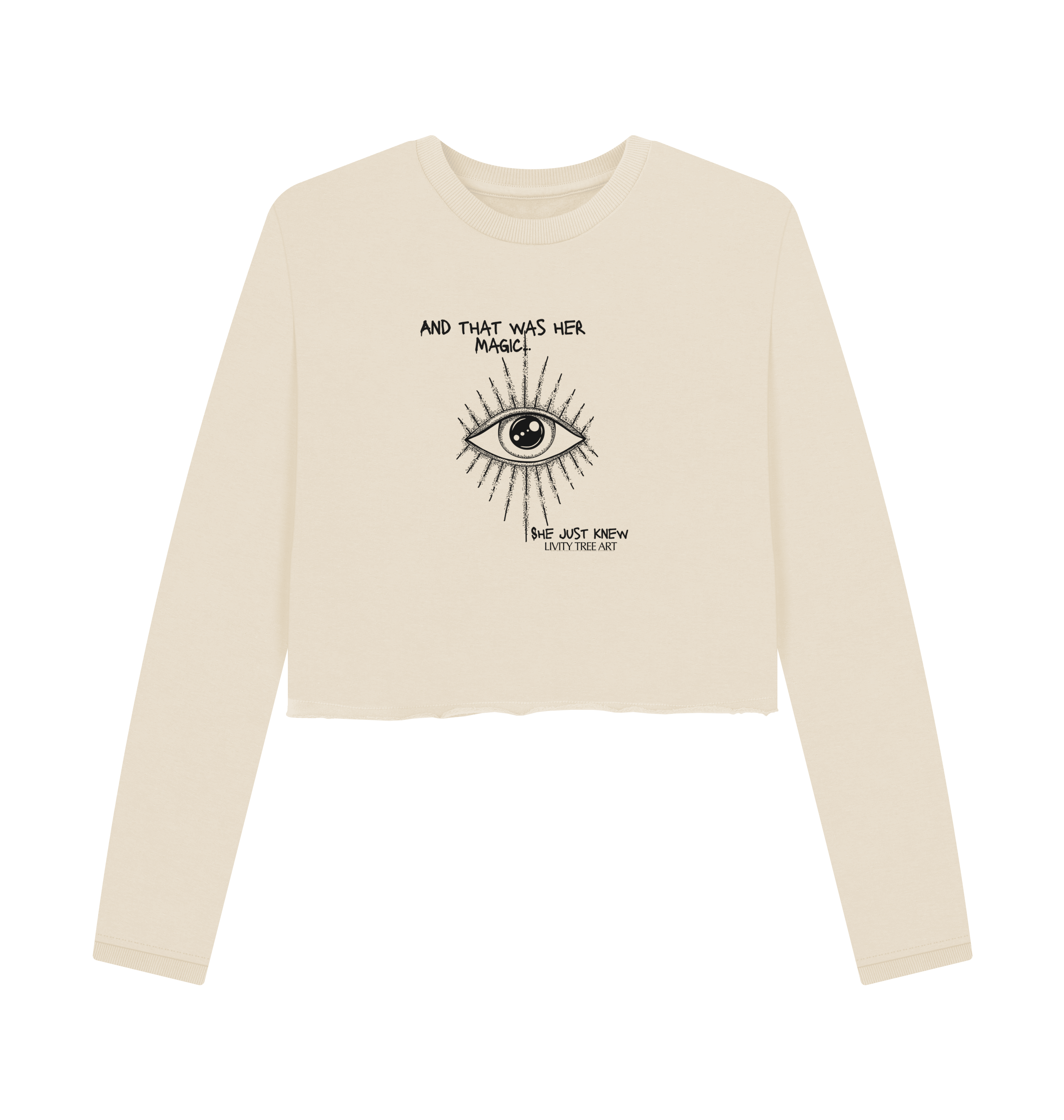 She Just Knew... Women's Organic Boxy Jumper - Livity Tree Art
