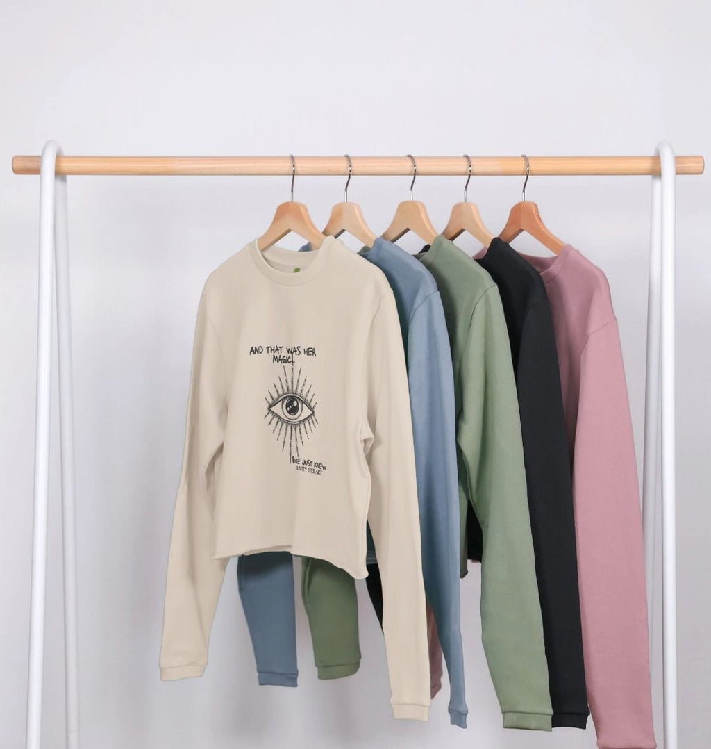 She Just Knew... Women's Organic Boxy Jumper - Livity Tree Art