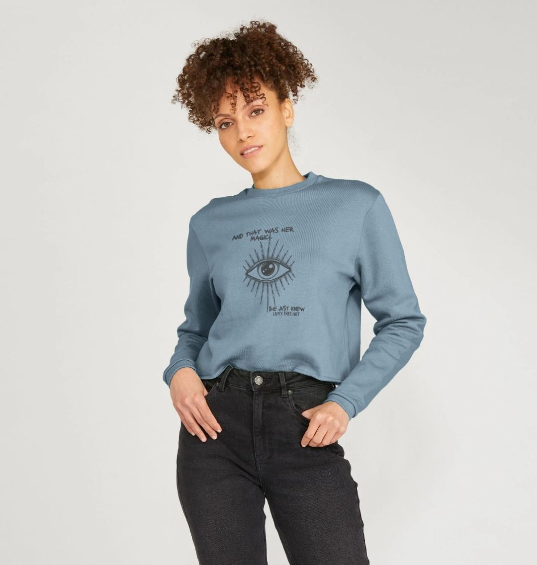 She Just Knew... Women's Organic Boxy Jumper - Livity Tree Art