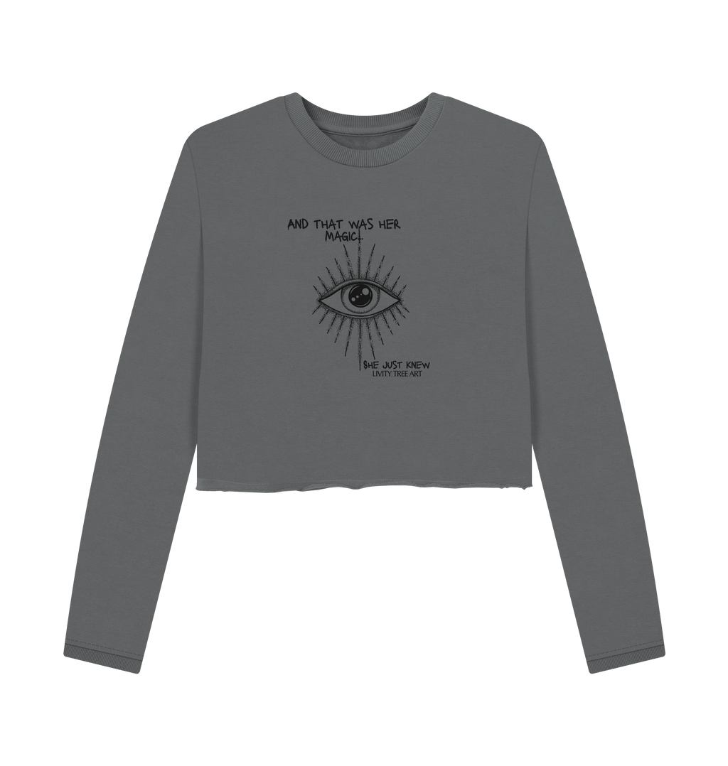 She Just Knew... Women's Organic Boxy Jumper - Livity Tree Art
