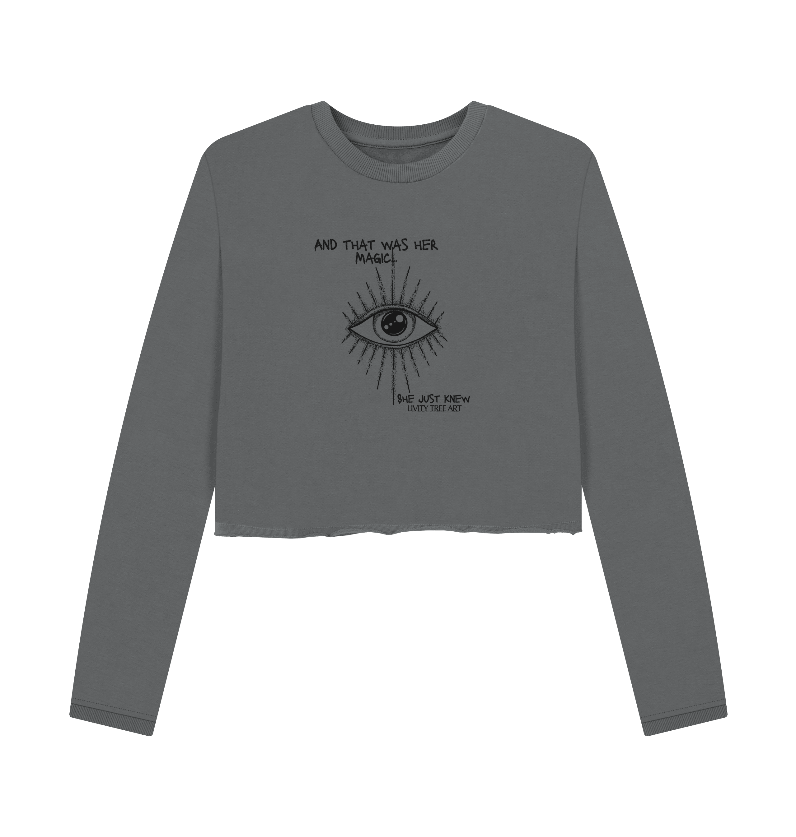 She Just Knew... Women's Organic Boxy Jumper - Livity Tree Art