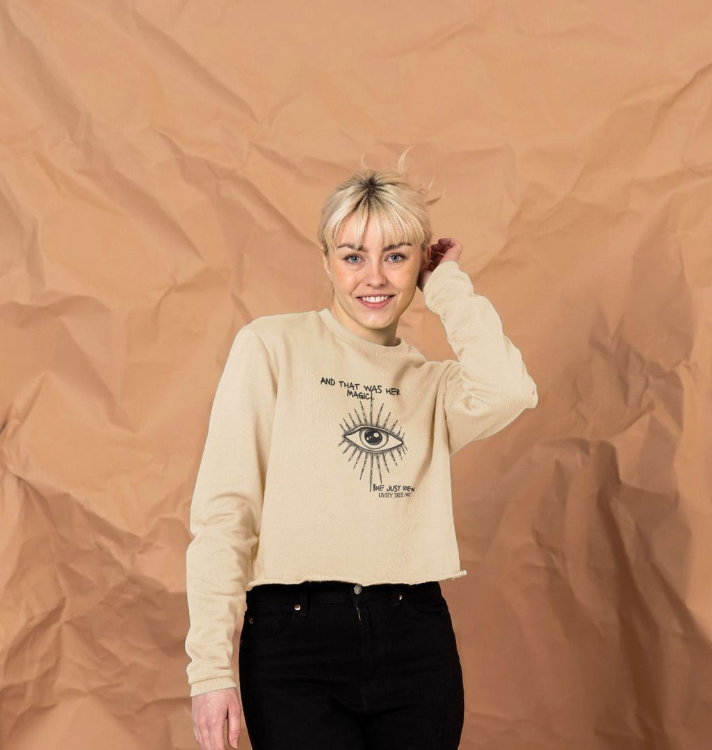 She Just Knew... Women's Organic Boxy Jumper - Livity Tree Art