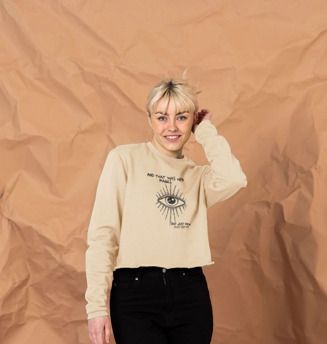 She Just Knew... Women's Organic Boxy Jumper - Livity Tree Art