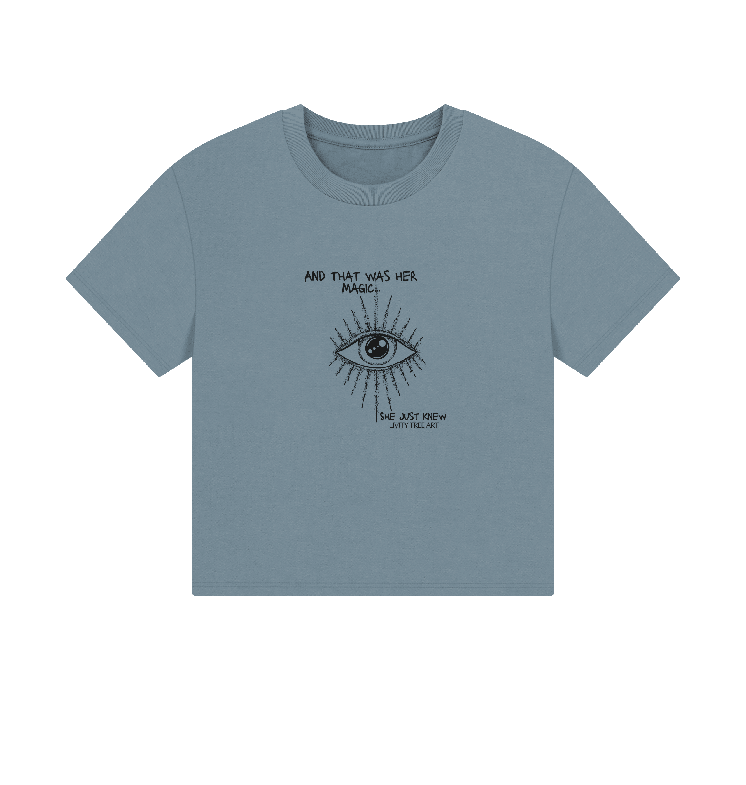 She Just Knew... Women's Organic Boxy Tee - Livity Tree Art