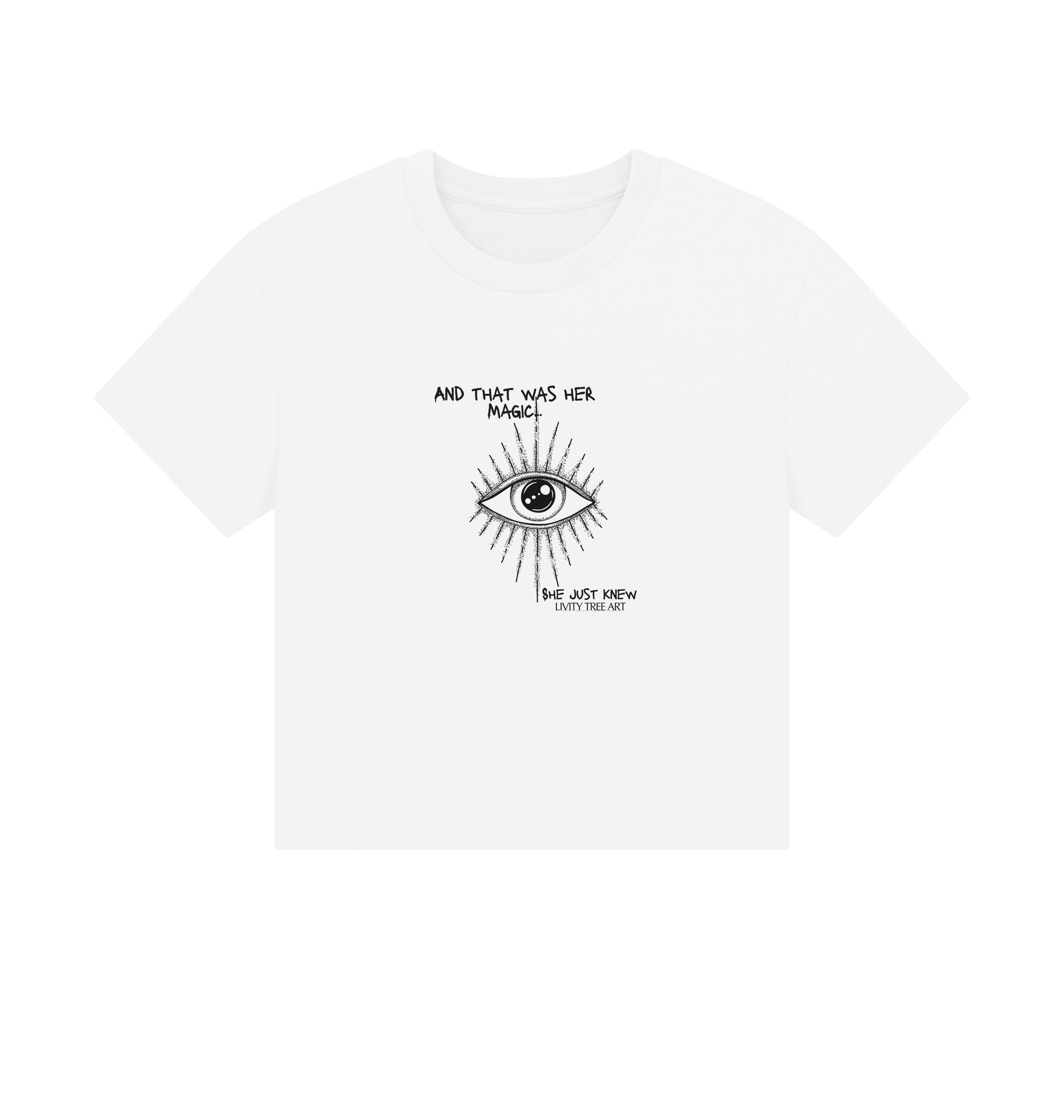 She Just Knew... Women's Organic Boxy Tee - Livity Tree Art