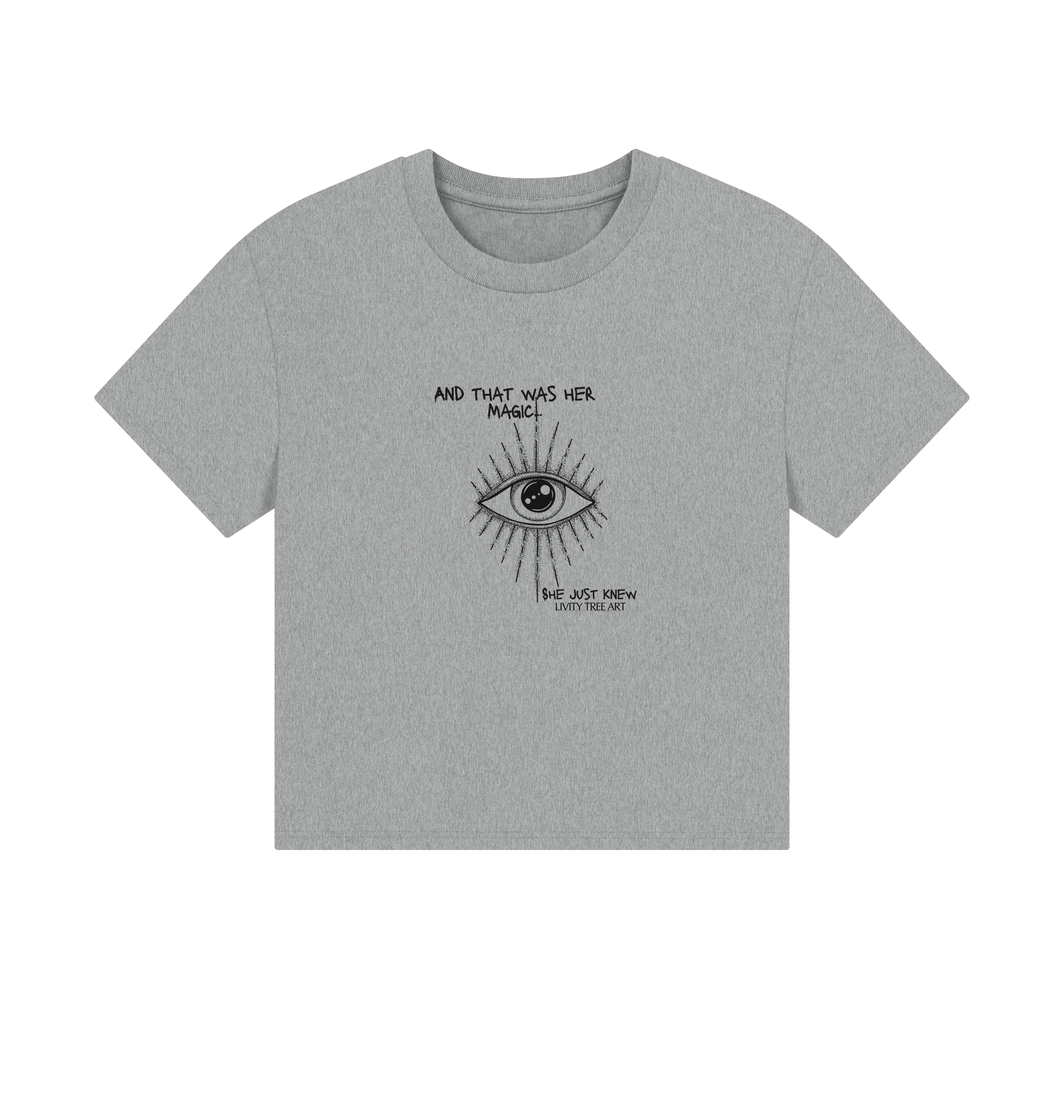 She Just Knew... Women's Organic Boxy Tee - Livity Tree Art
