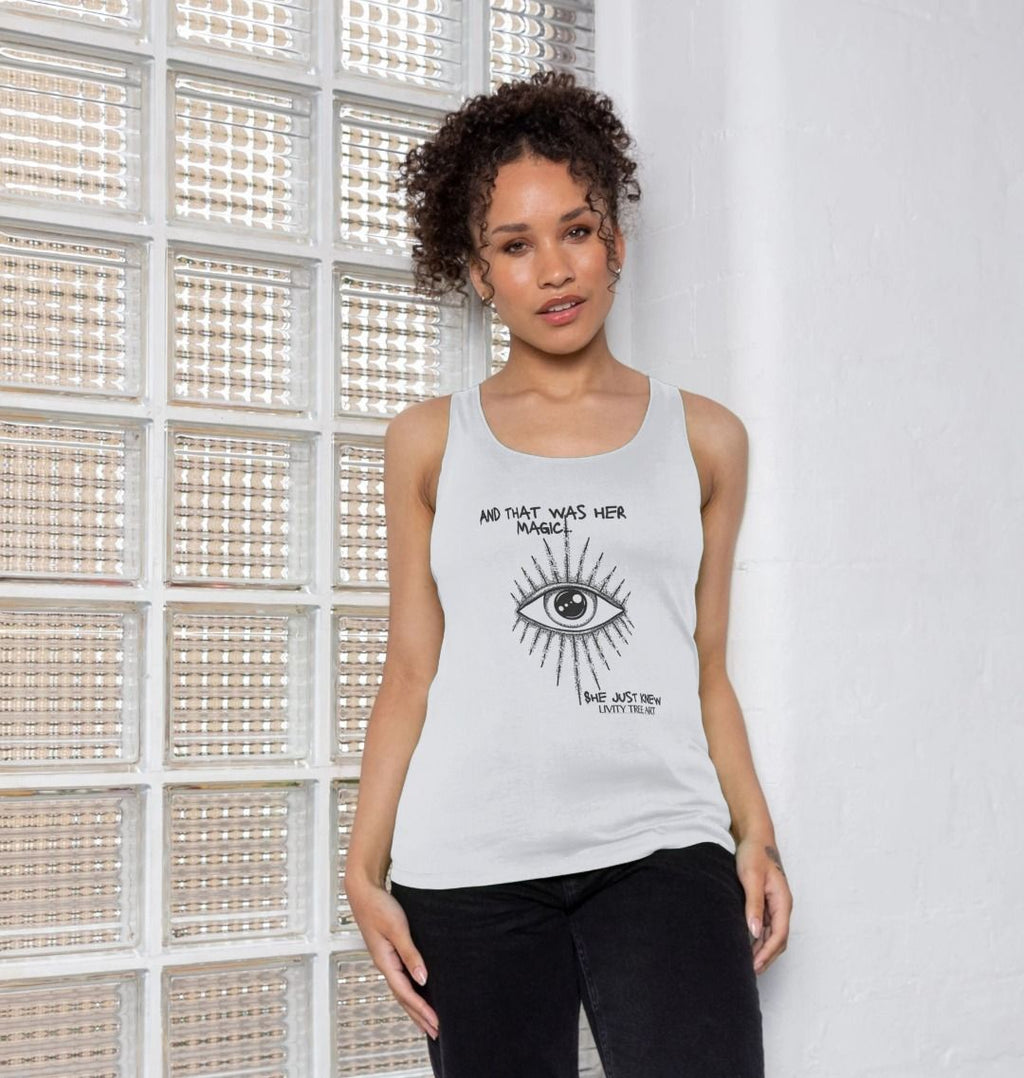 She Just Knew... Women's Organic Vest Top - Livity Tree Art