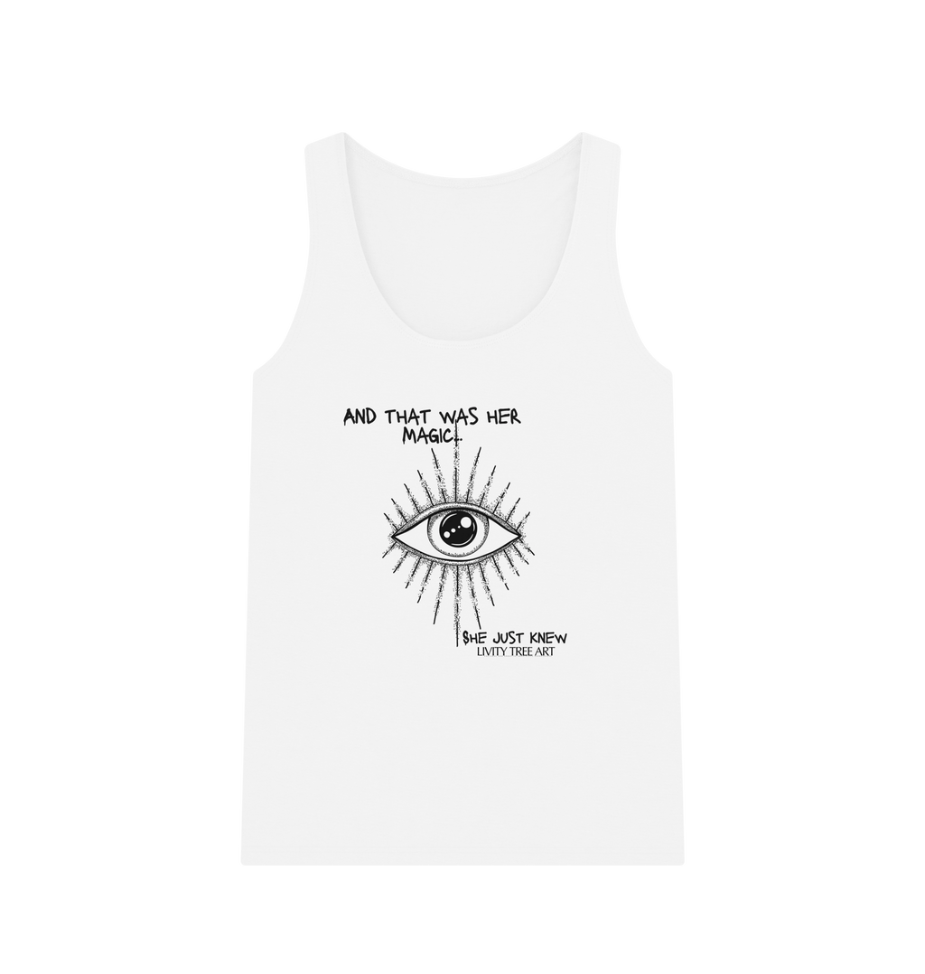 She Just Knew... Women's Organic Vest Top - Livity Tree Art