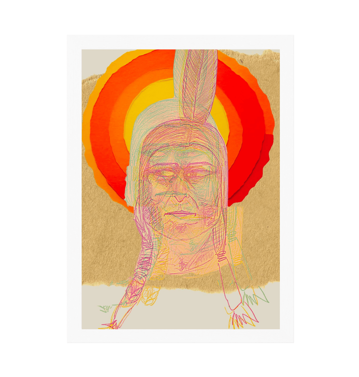 Sitting Bull, The Hunkpapa Lakota holy man - Livity Tree Art