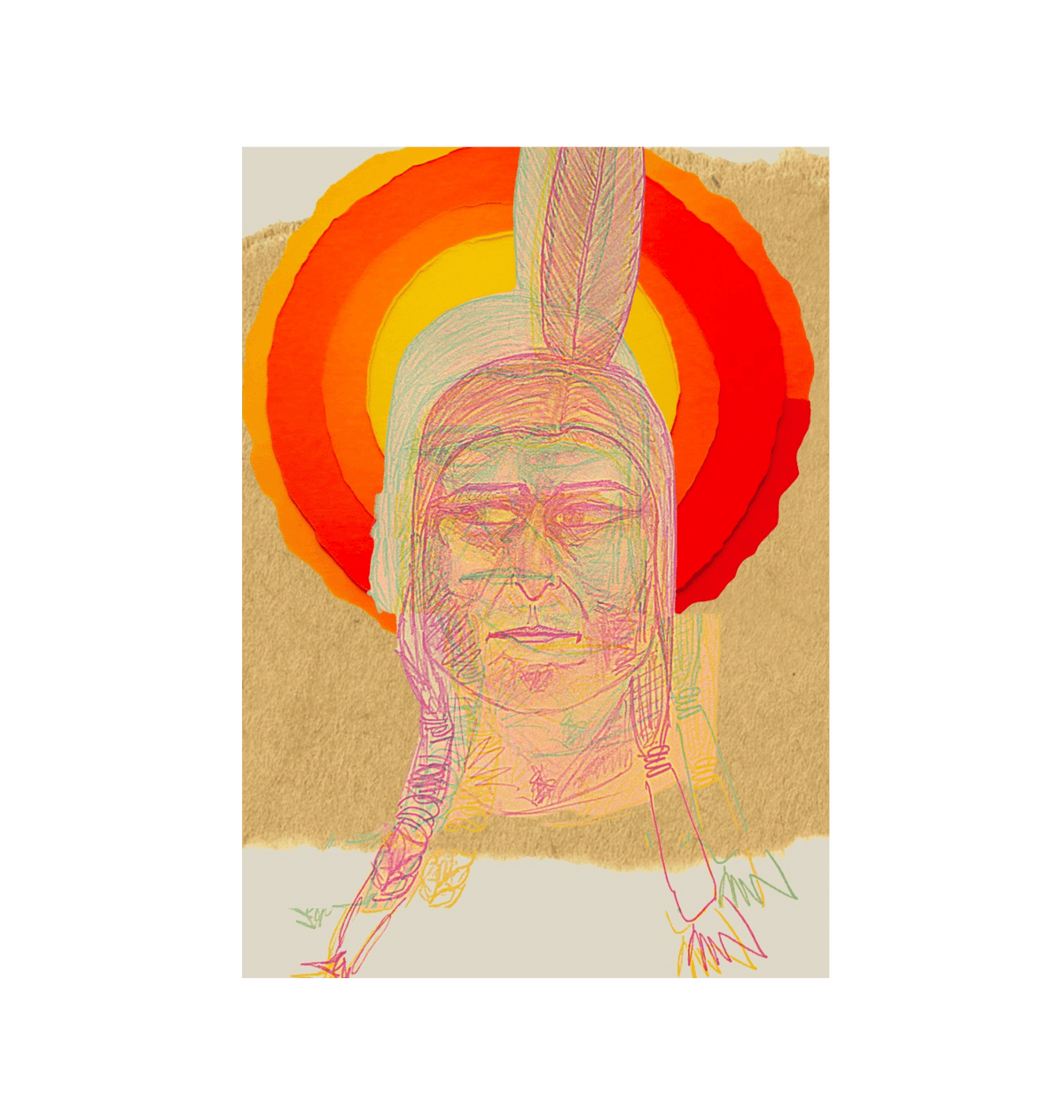 Sitting Bull, The Hunkpapa Lakota holy man - Livity Tree Art