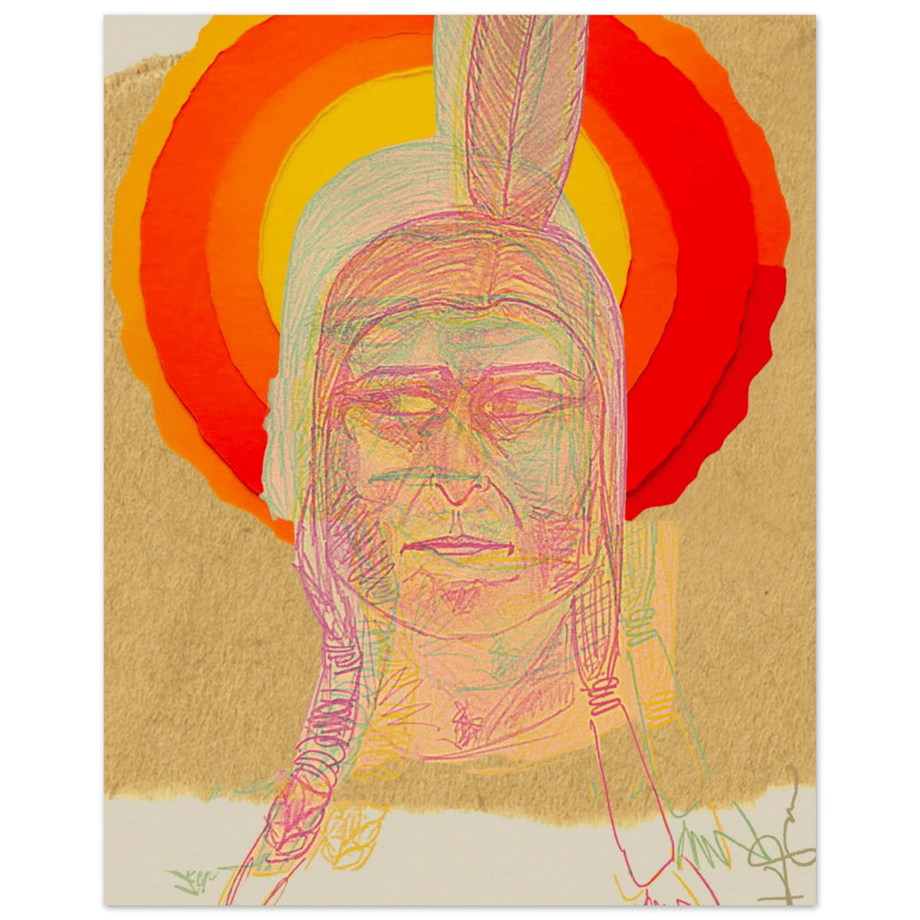 Sitting Bull, The Hunkpapa Lakota Holy Man Museum-Quality Matte Paper Poster - Livity Tree Art