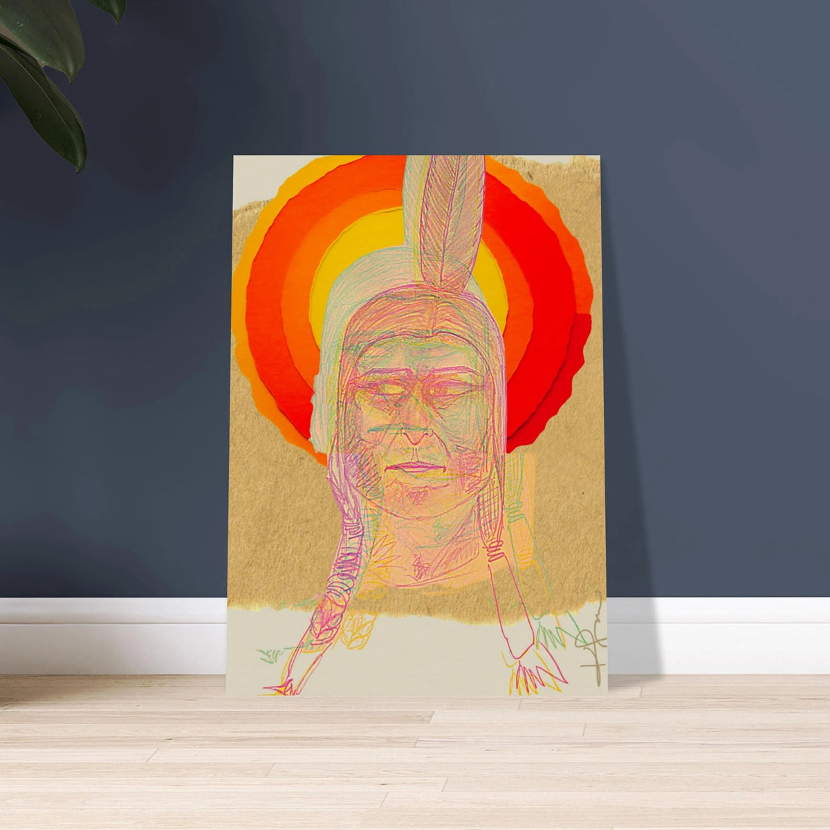 Sitting Bull, The Hunkpapa Lakota Holy Man Museum-Quality Matte Paper Poster - Livity Tree Art
