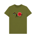 Stop War, Spread Love Palestine Unisex Plain T-shirt - Livity Tree Art