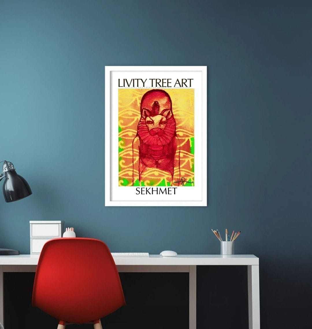 Sekhmet Goddess Rastafari Portrait