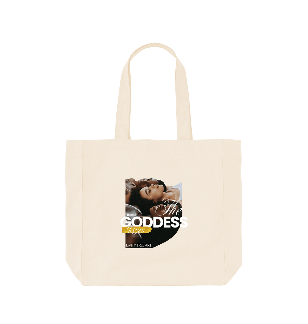 The Goddess Rises Shopper Tote Bag - Livity Tree Art