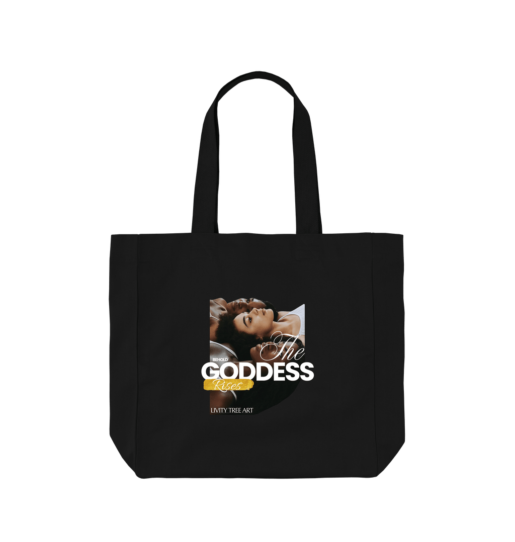 The Goddess Rises Shopper Tote Bag - Livity Tree Art