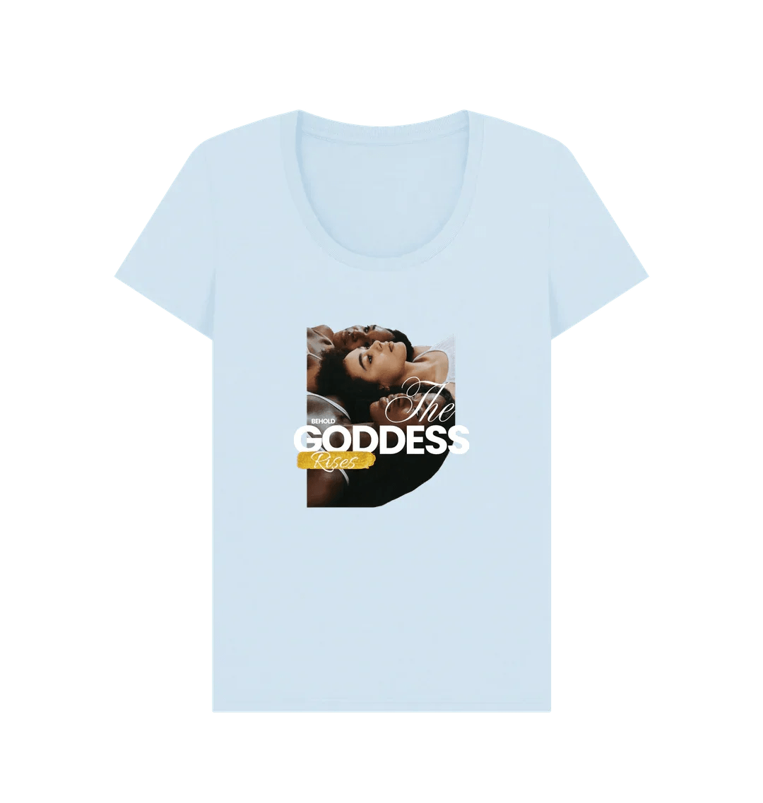 The Goddess Rises Women's Scoop Neck T-shirt - Livity Tree Art