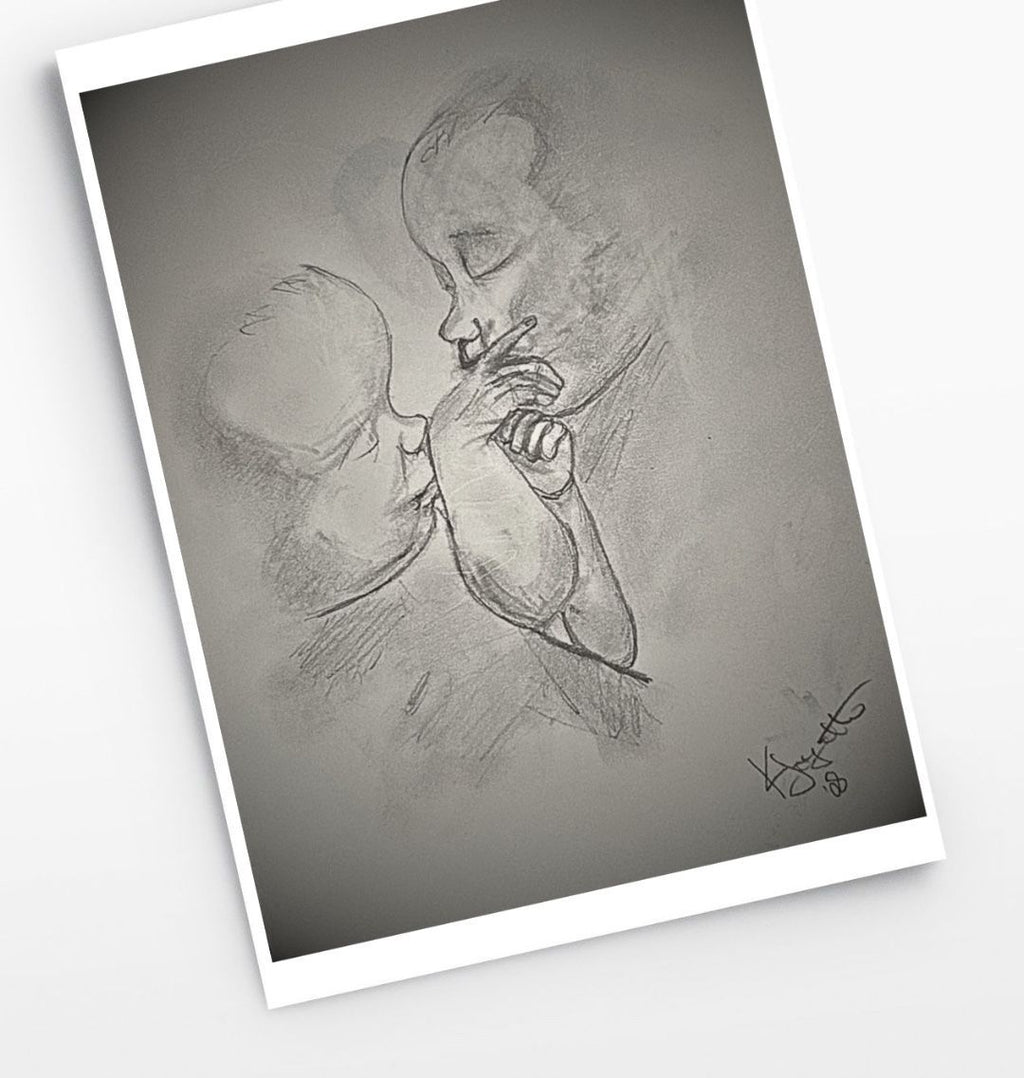 The Twins Portrait Art Print - Livity Tree Art