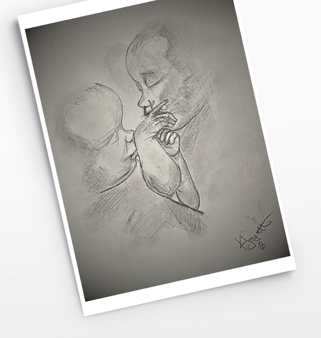 The Twins Portrait Art Print - Livity Tree Art