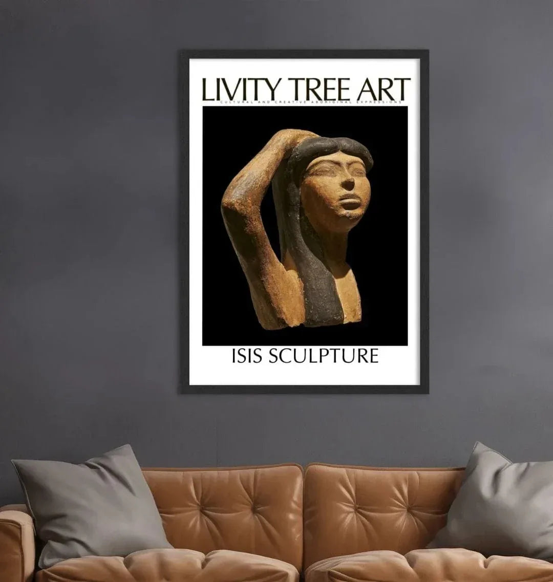 Isis Sculpture Portrait Art Print (Hi-res Photo) - Livity Tree Art