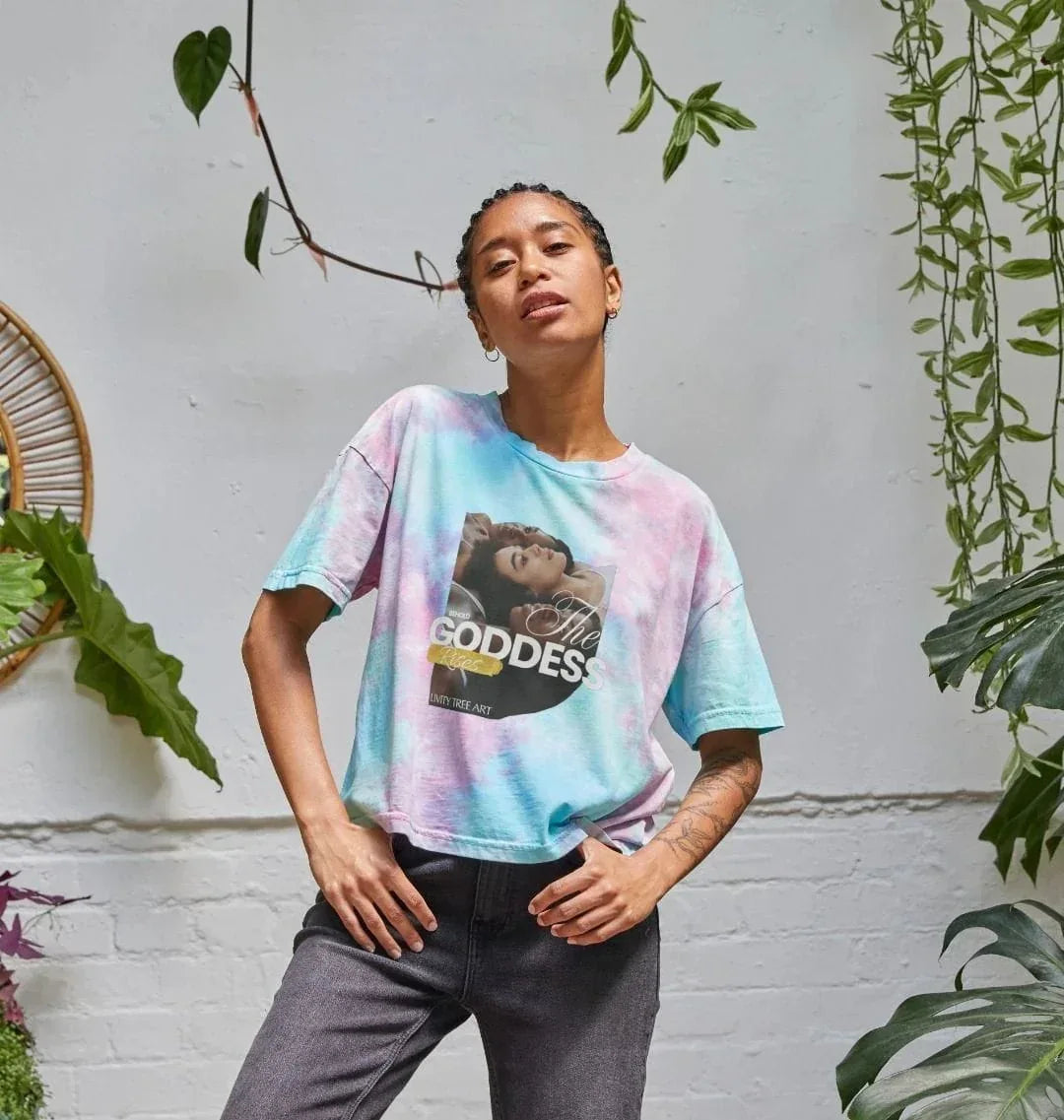 Goddess Rises Women's Boxy Tee - Livity Tree Art