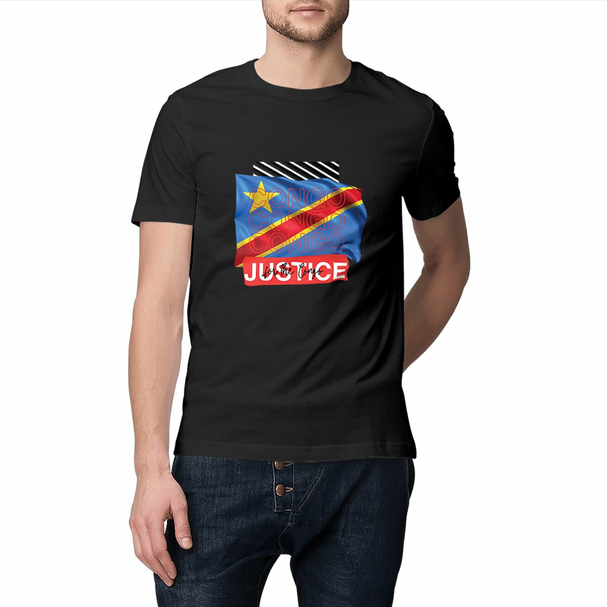 Ceasefire in the DRCongo Premium Unisex Heavyweight Tshirt, 100% Organic Cotton - Tree of Life Art