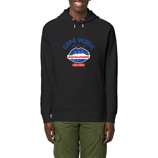 Made in Cape Verde Unisex Side Pocket Hoodie, Premium Organic Soft Ring Spun - Tree of Life Art