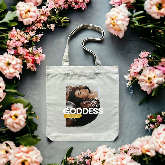 Goddess Rises Heavyweight Totebag - Made with Recycled Materials | Tree of Life Art - Tree of Life Art
