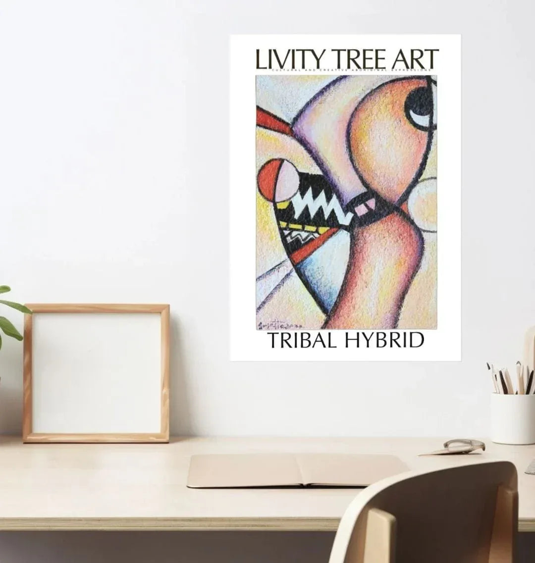Tribal Hybrid Portrait Art Print (Frame Optional) - Livity Tree Art