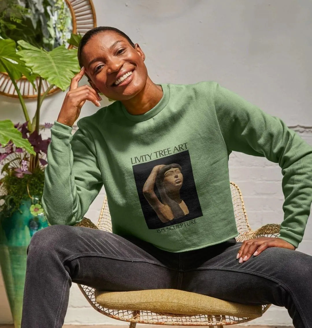 Isis Sculpture Women's Boxy Jumper - Livity Tree Art