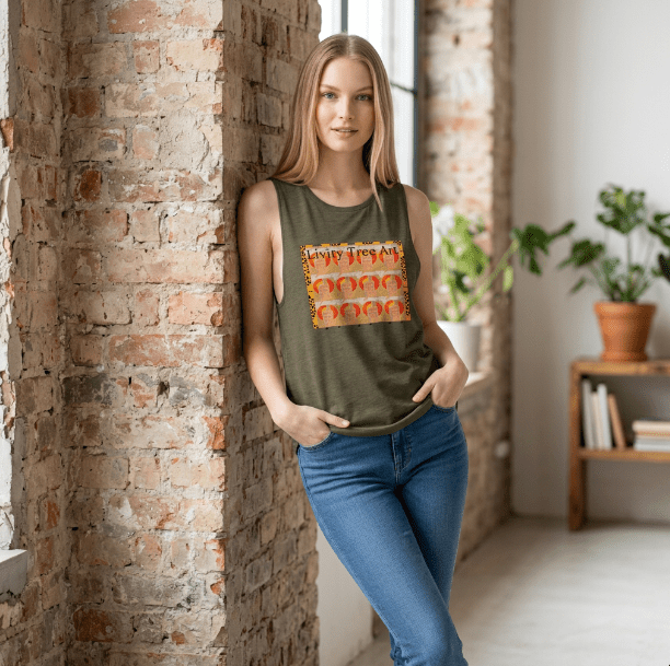Women's Muscle Tank Top | Bella + Canvas 8803 - Livity Tree Art