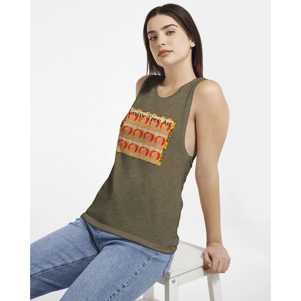 Women's Muscle Tank Top | Bella + Canvas 8803 - Livity Tree Art