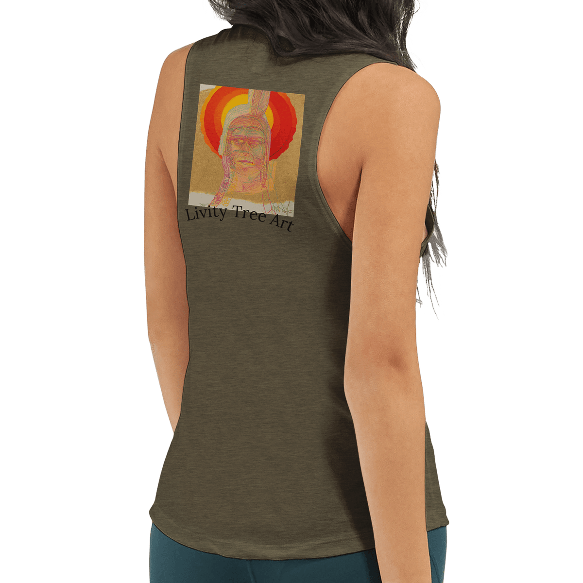 Women's Muscle Tank Top | Bella + Canvas 8803 - Livity Tree Art