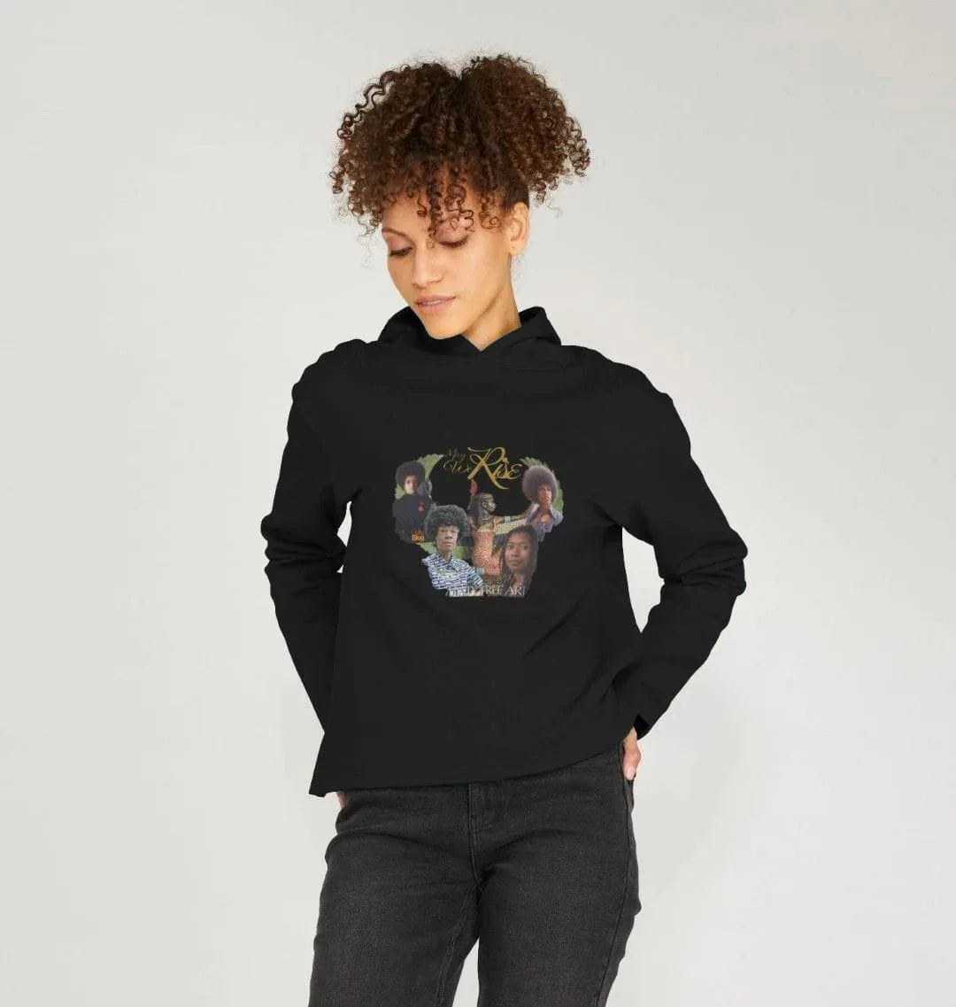 May We Rise Women's Relaxed Fit Hoodie - Livity Tree Art