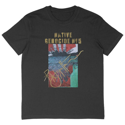 Native Genocide #5 Men's Premium Heavyweight Oversized T-shirt - Organic Cotton | Tree of Life Art - Tree of Life Art