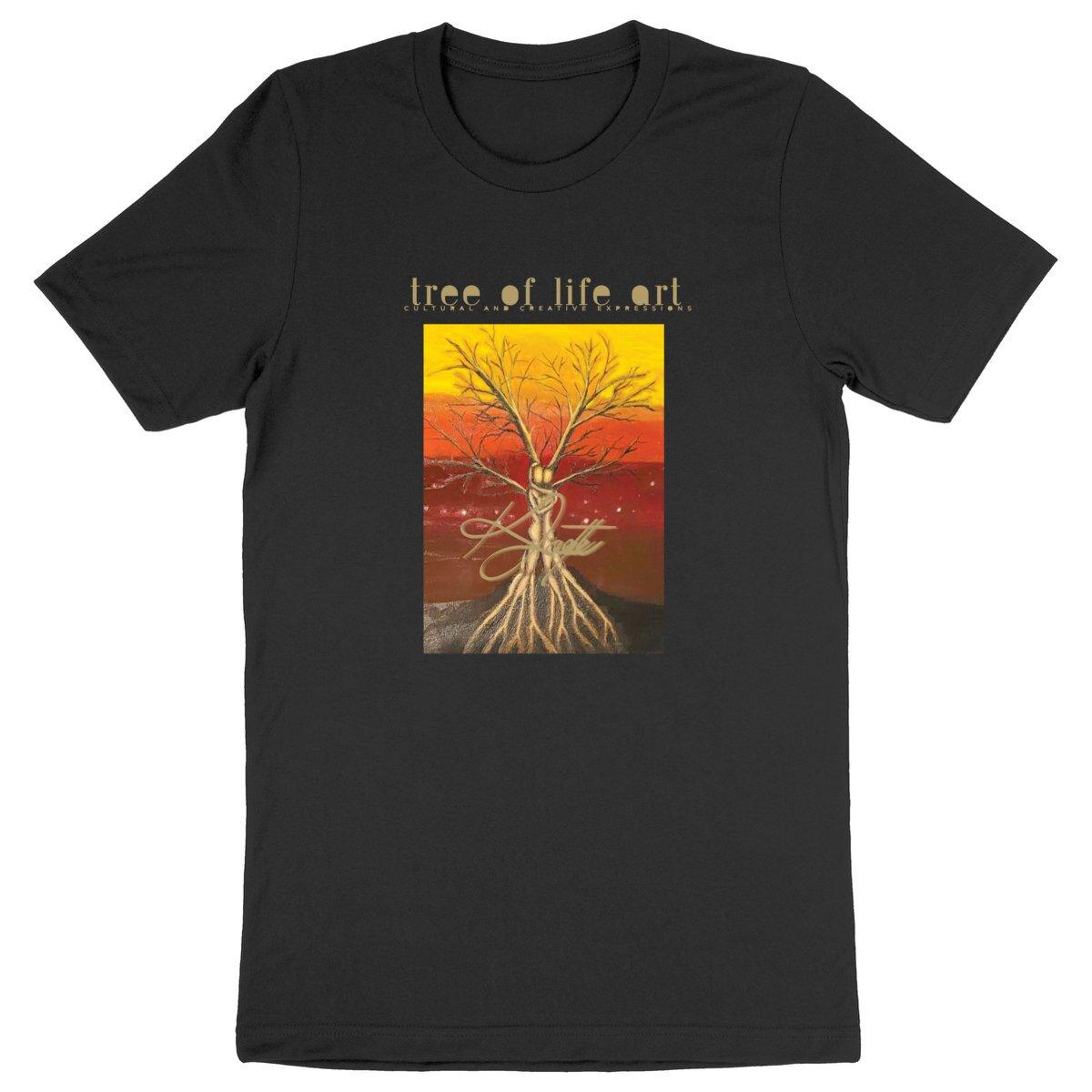 Tree of Life Premium Lightweight Unisex T-shirt - 100% Organic Cotton | Tree of Life Art - Tree of Life Art