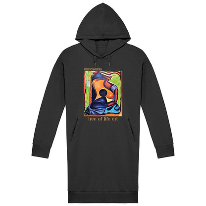 Acoustic Whisperer Premium Plus Hoodie Dress - Eco-Friendly Comfort Fit | Tree of Life Art - Tree of Life Art